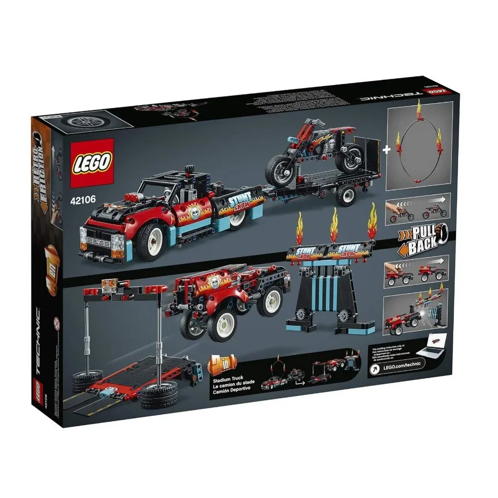 LEGO 42106 Stunt Show Truck & Bike Technic 2 in 1 Stadium Truck RETIRED SEALED